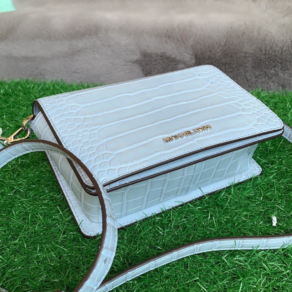 Michael Kors Mercer Sm clutch XBODY Pale Blue - Picture 7 of 15